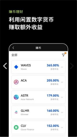 OKPay钱包界面示意图