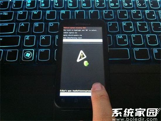 智能设备系统修复操作示意图