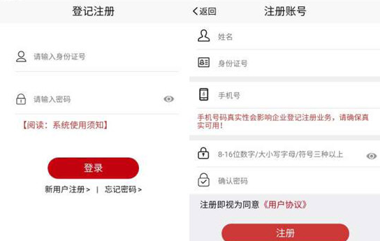 政务服务平台操作界面示意图