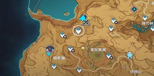 试炼区域传送锚点位置示意图