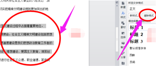 WPS格式刷配合使用示例