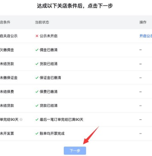 条件核查界面示意图