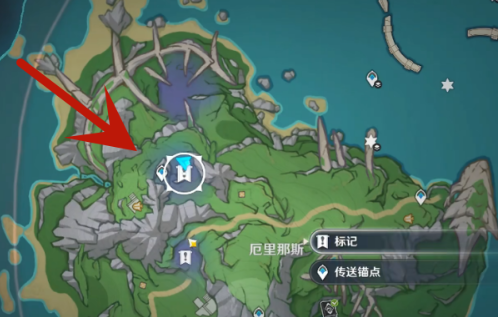 厄里那斯地形示意图