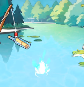 池塘垂钓界面示意图