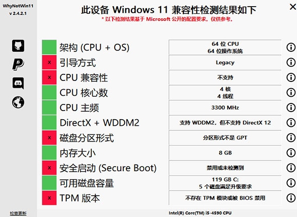whynotwin11(windows11u5347u7ea7u68c0u6d4bu5de5u5177) 