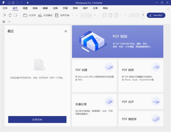 PDF编辑界面