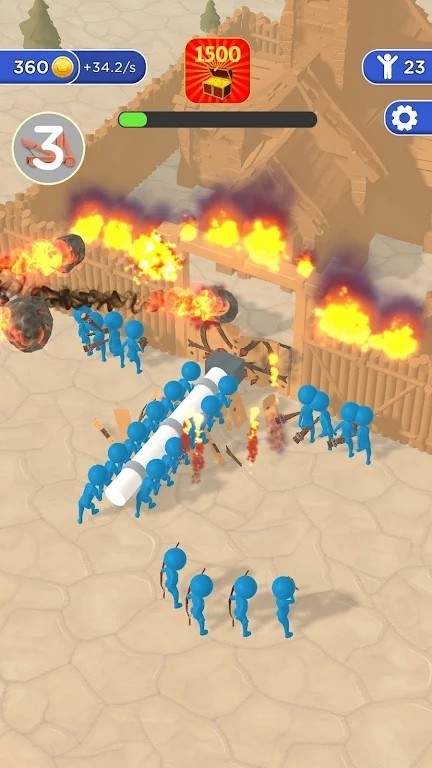Idle Battering Ram Castle Siege